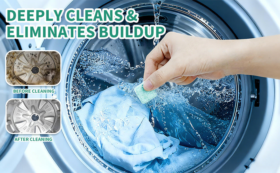 Washing Machine Cleaner Tablets,Ideal for pet owners and large households