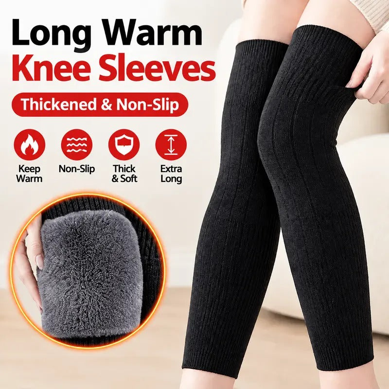 ❄️ Stay Warm This Winter 🔥 49% OFF Thermal Knee Warmers – Thick Fleece Inside & Full Coverage Comfort