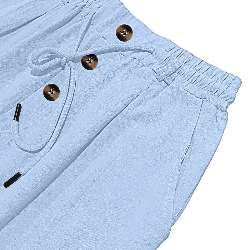 Men's Loose Fit Casual Relaxed Fit LightweightLinen Pants