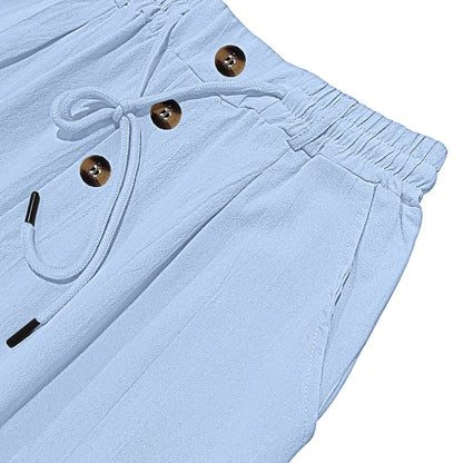 Men's Loose Fit Casual Relaxed Fit LightweightLinen Pants