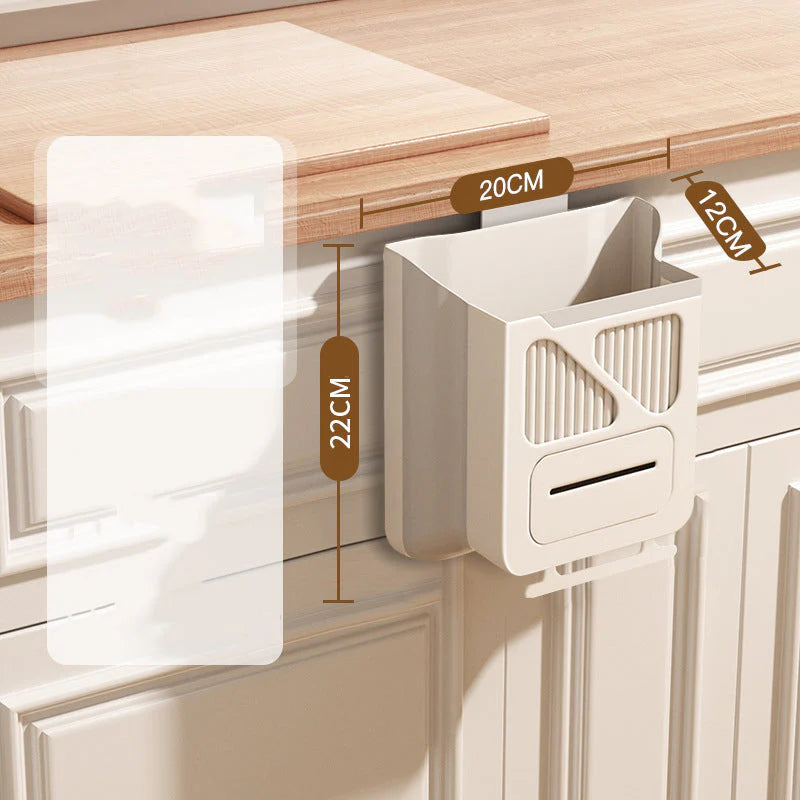 🗑️50% OFF NOW!🕒Foldable Hanging Trash Can – Space Saving, Leak Proof & Easy to Clean🧼