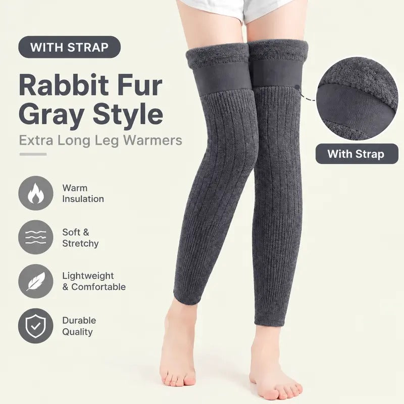 ❄️ Stay Warm This Winter 🔥 49% OFF Thermal Knee Warmers – Thick Fleece Inside & Full Coverage Comfort