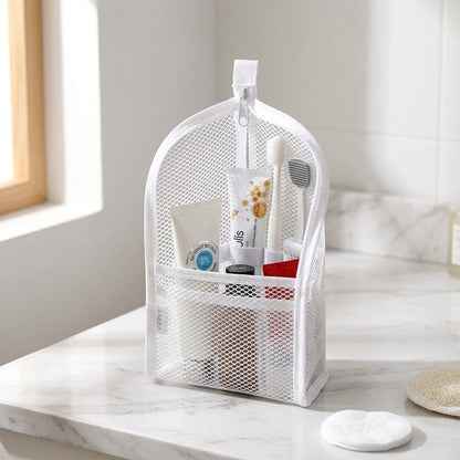 🎒Mesh Zipper Toiletry Storage Pouch-Buy 1 get 1 free - Multi-Pocket Travel Cosmetic Organizer Bag