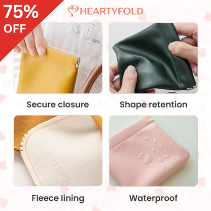 Bramwe - Personalized Snap Closure Leather Organizer Pouch