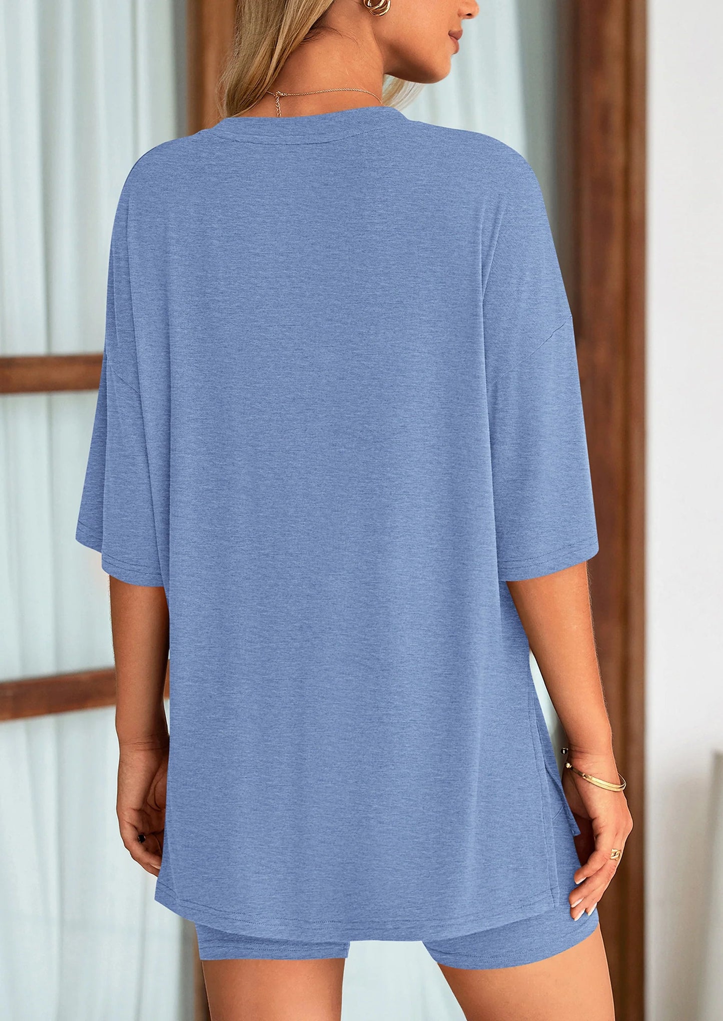Women's Two PieceLounge Set SummerCasual Oversized Shirts