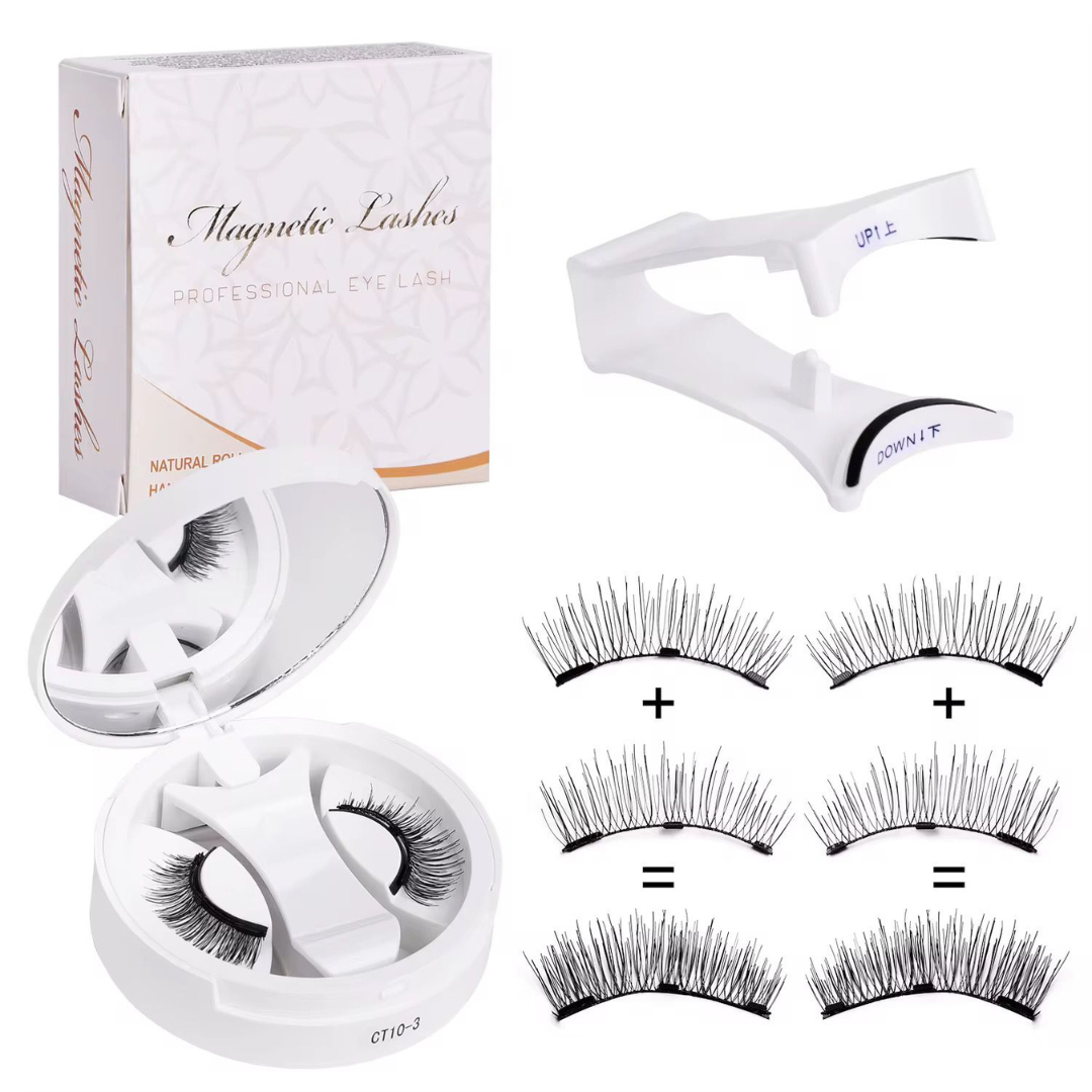 Magnetic Eyelashes with Applicator Kit— Glue-Free, Seconds Apply & All-Day Weightless Wear