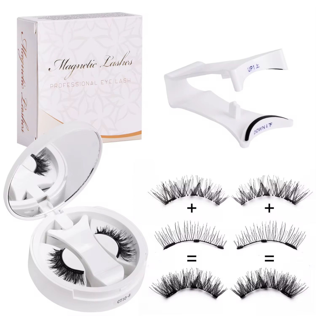 Magnetic Eyelashes with Applicator Kit— Glue-Free, Seconds Apply & All-Day Weightless Wear
