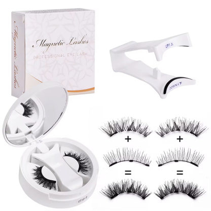 Magnetic Eyelashes with Applicator Kit— Glue-Free, Seconds Apply & All-Day Weightless Wear