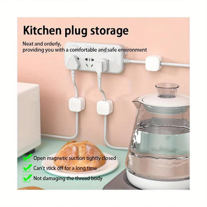 🔥BUY MORE SAVE MORE—Magnetic Cord Organizer, Easy Secure Adhesive Cable Management