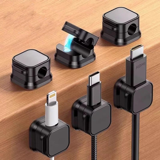 🔥BUY MORE SAVE MORE—Magnetic Cord Organizer, Easy Secure Adhesive Cable Management