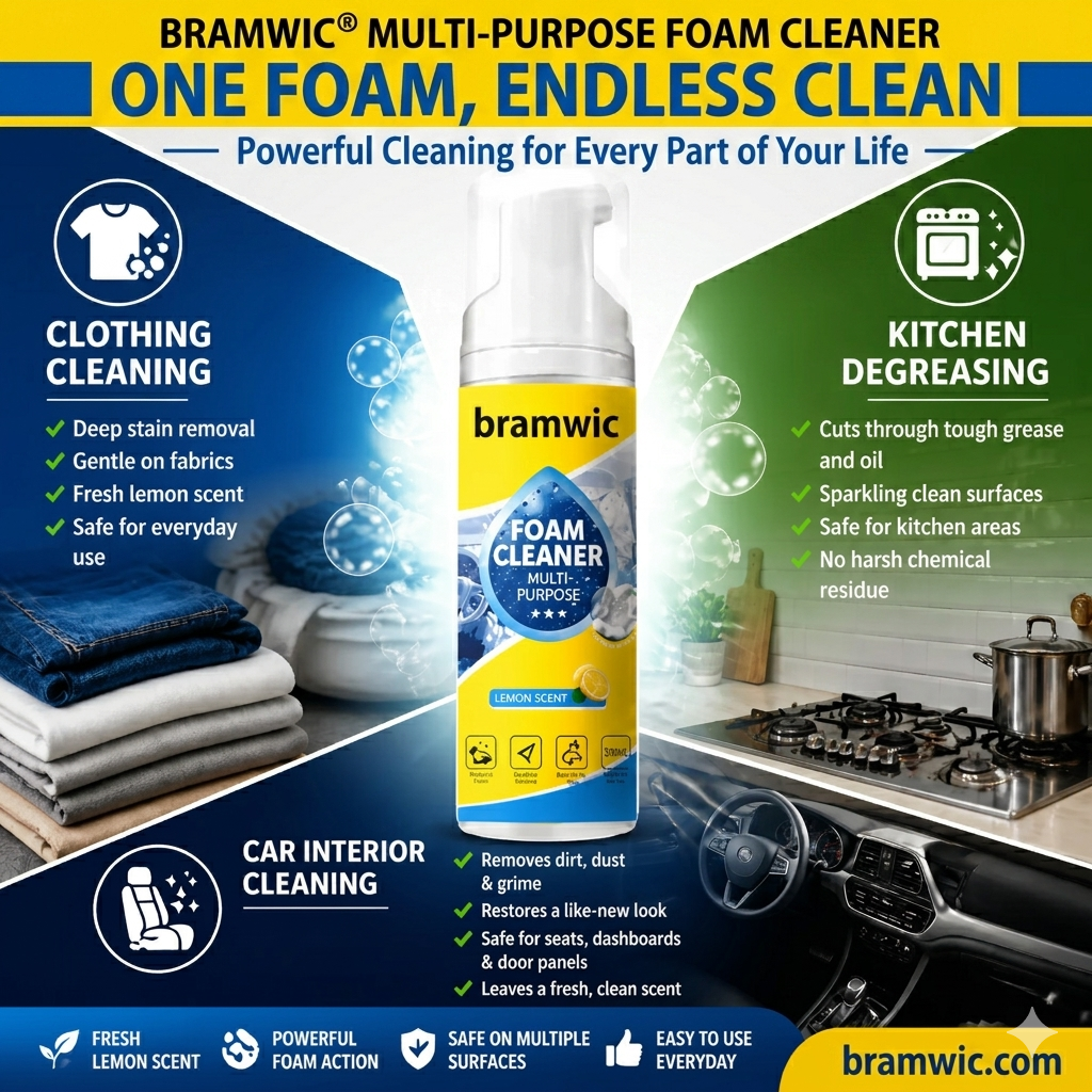 💞Grease & Stain Remover – Foam action, no harsh chemicals. Works on coffee, ink & oil. A true all‑rounder. 🏠✅