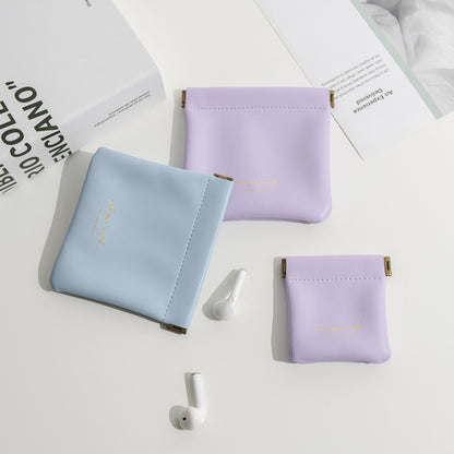 Bramwe - Personalized Snap Closure Leather Organizer Pouch