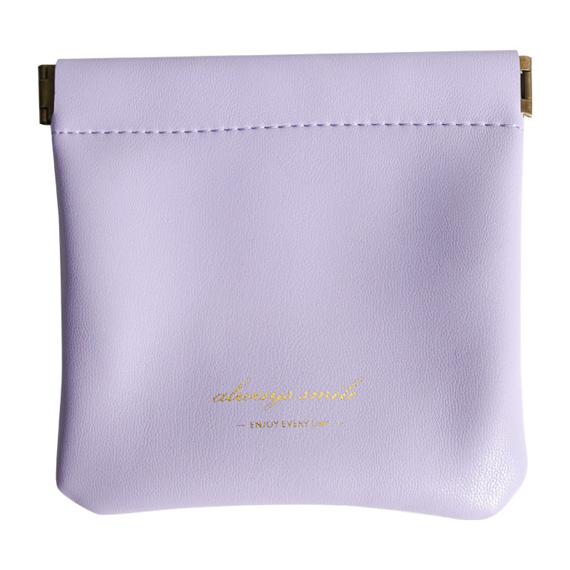 Bramwe - Personalized Snap Closure Leather Organizer Pouch