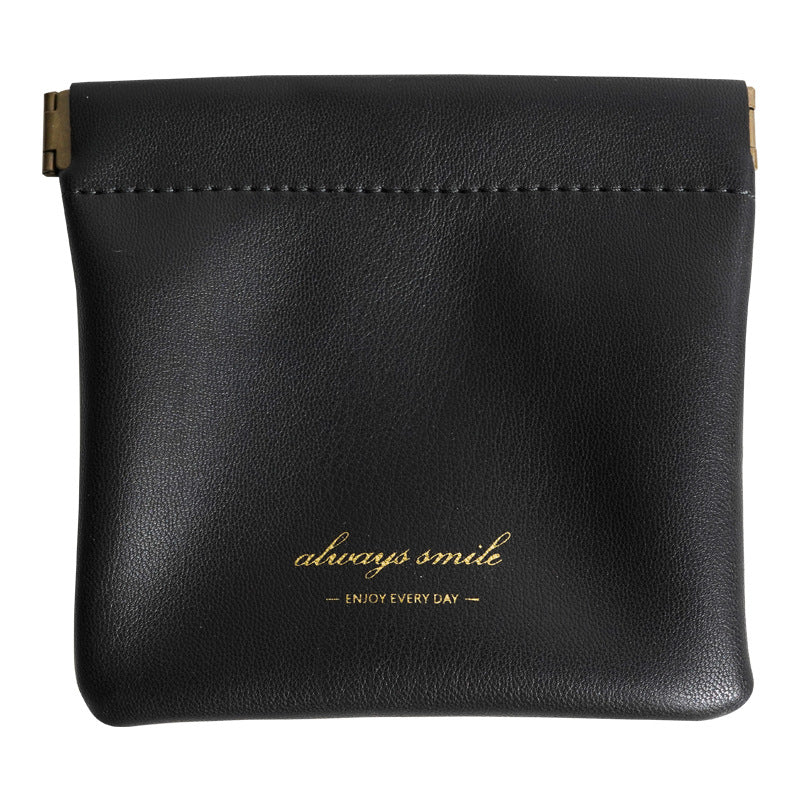Bramwe - Personalized Snap Closure Leather Organizer Pouch