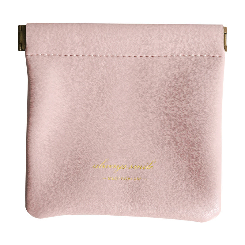 Bramwe - Personalized Snap Closure Leather Organizer Pouch