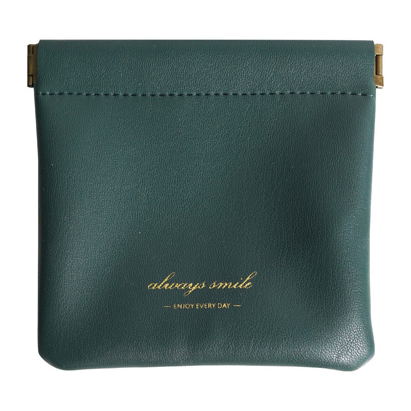 Bramwe - Personalized Snap Closure Leather Organizer Pouch