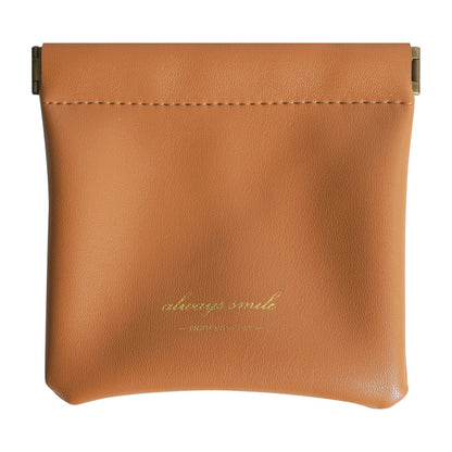 Bramwe - Personalized Snap Closure Leather Organizer Pouch