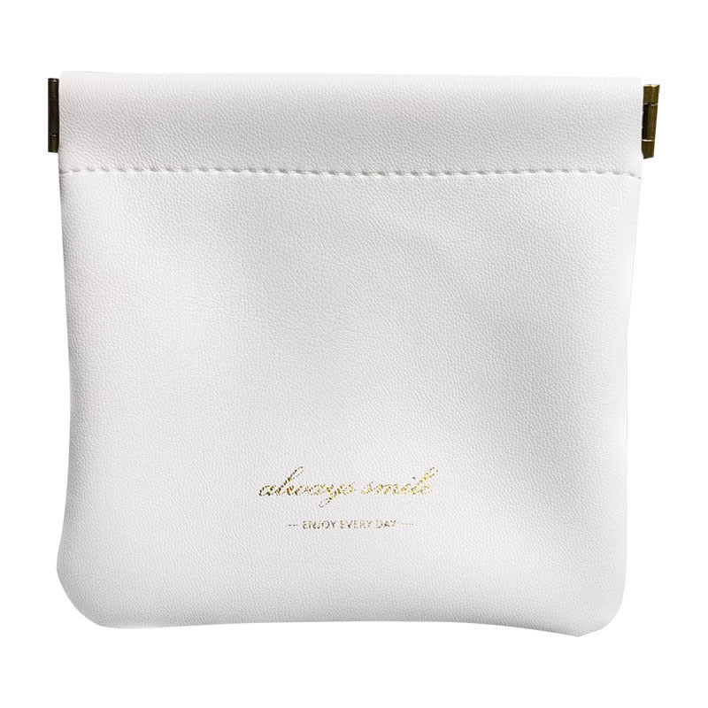 Bramwe - Personalized Snap Closure Leather Organizer Pouch