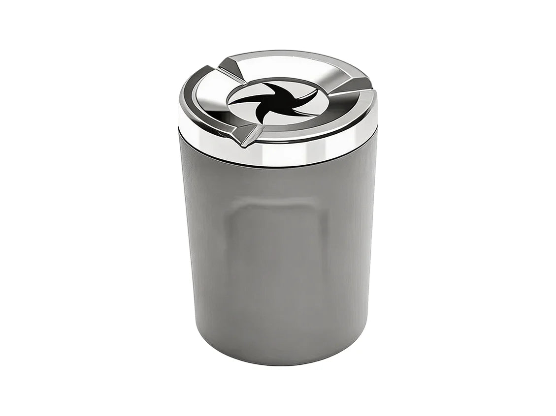 🚗Rotating Car Ashtray with Ceramic Inner Liner, Mechanical Airtight Lid Car Cup‑Holder Ashtray