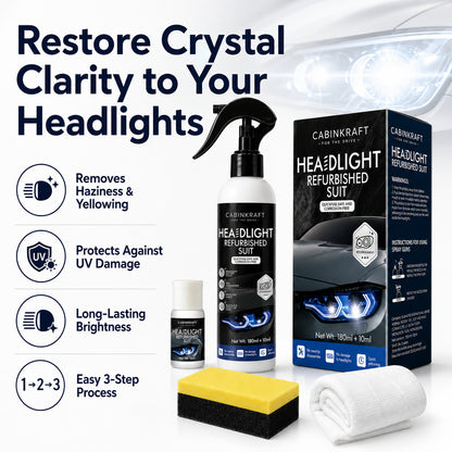 Headlamp Restoration Fluid — Restores Yellowed & Oxidized Headlights