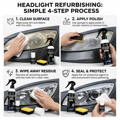 Headlamp Restoration Fluid — Restores Yellowed & Oxidized Headlights