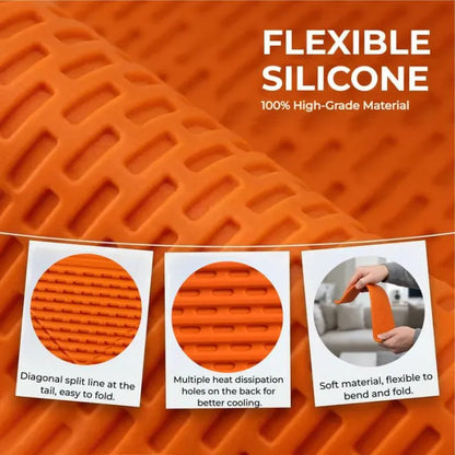 Flexibler Silikon-Aluminium-Handyständer | Biegsamer faltbarer Halter für Handy, Tablet, Laptop